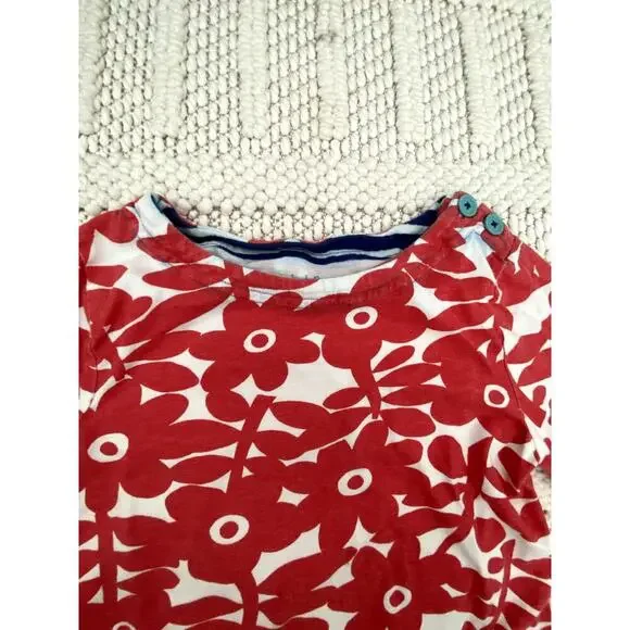 Girls Mini Boden Dress Red Floral Size 7-8 Years - Picture 4 of 5